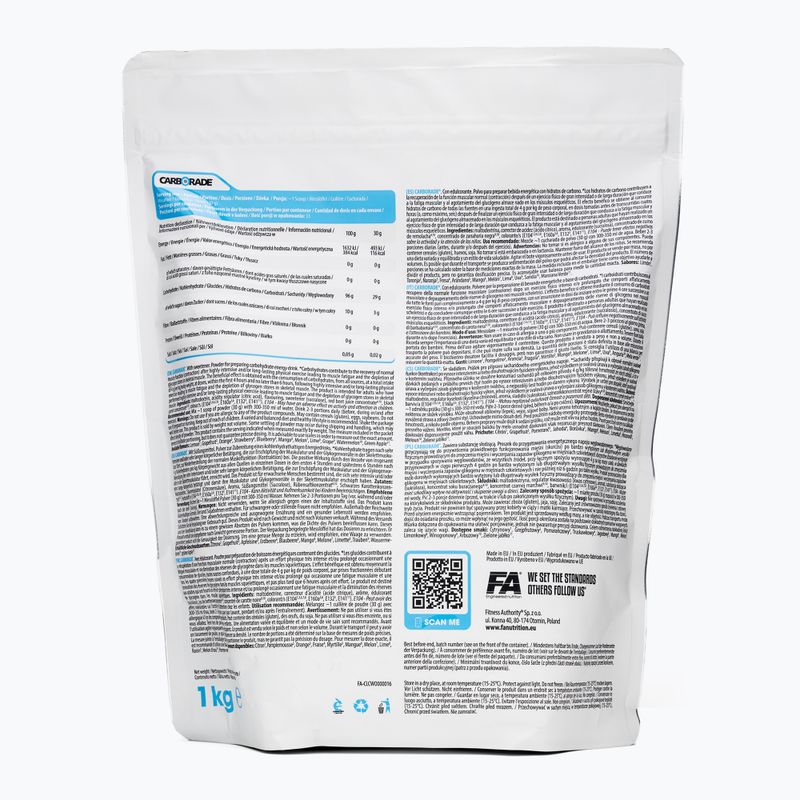 Υδατάνθρακες Fitness Authority Carborade 1 kg μάνγκο 2