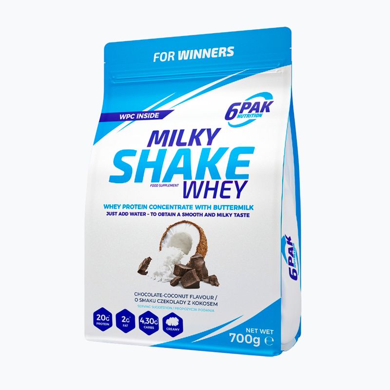 Ορός γάλακτος 6PAK Milky Shake 700 g καρύδας