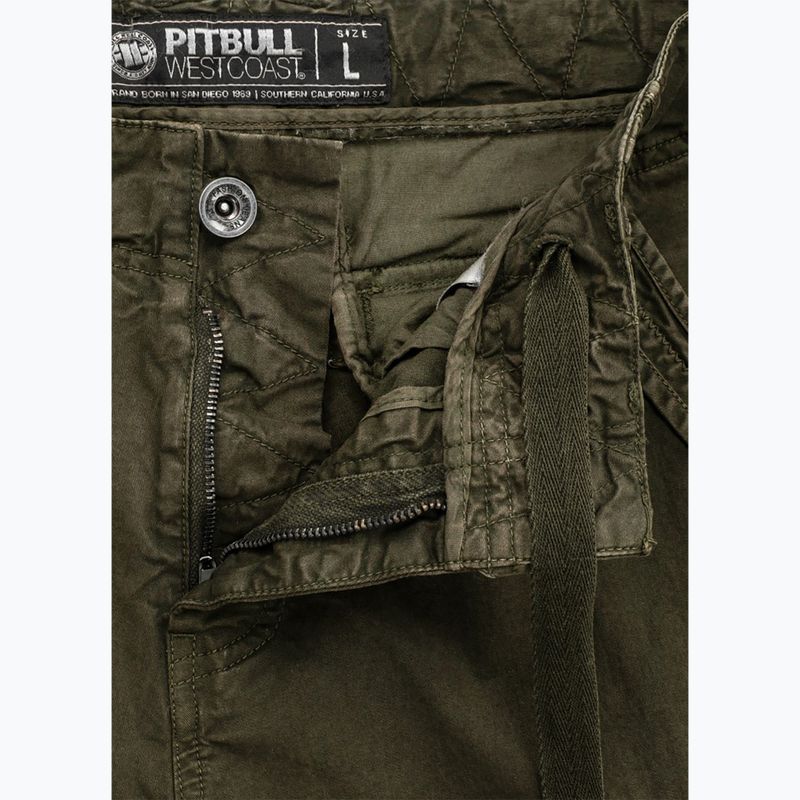 Ανδρικό σορτς Pitbull Cargo Carver olive 4