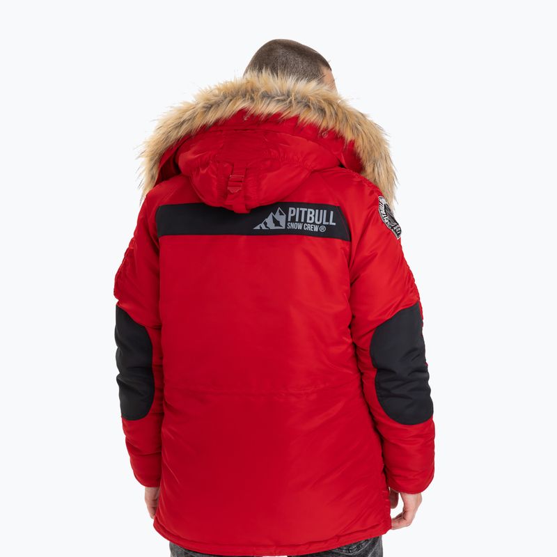 Ανδρικό χειμερινό μπουφάν Pitbull West Coast Fur Parka Alder red 3