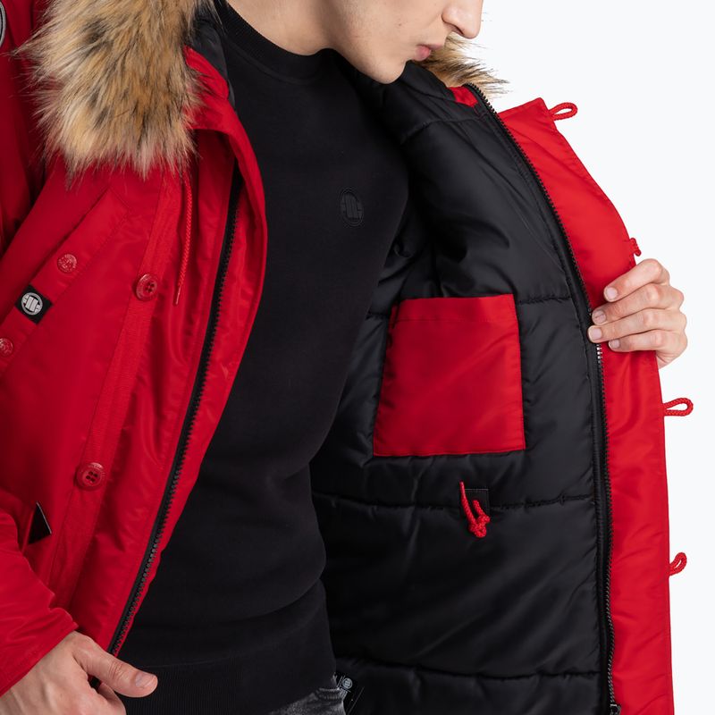 Ανδρικό χειμερινό μπουφάν Pitbull West Coast Fur Parka Alder red 4