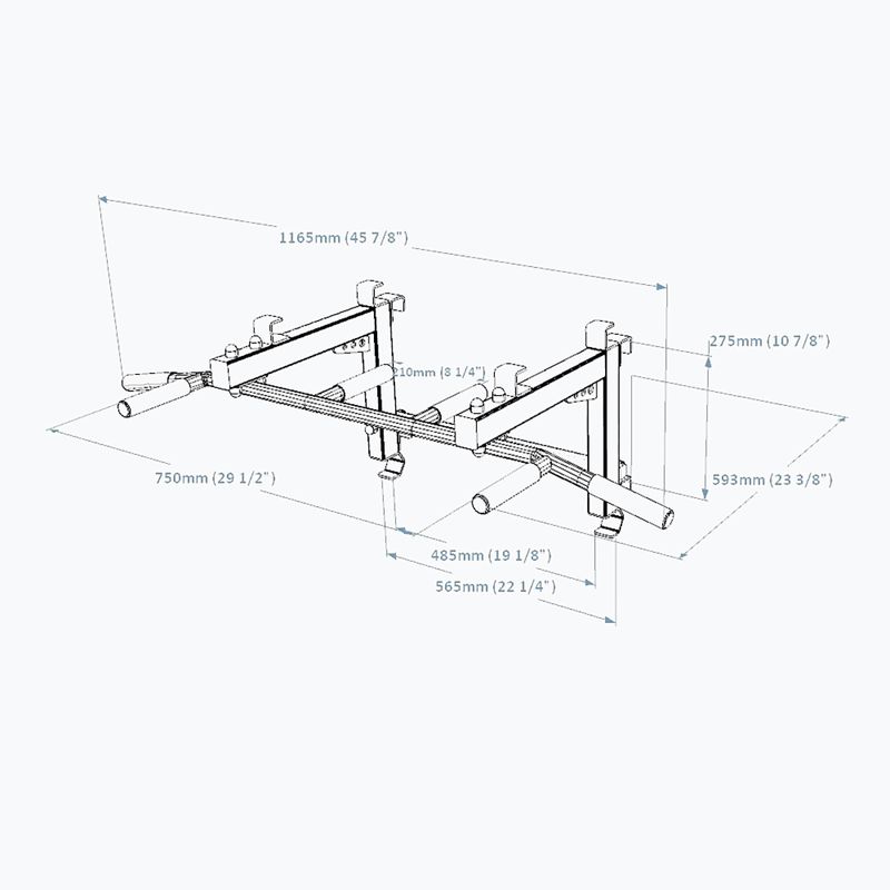 BenchK Pull Up Bar μαύρο PB3B 7