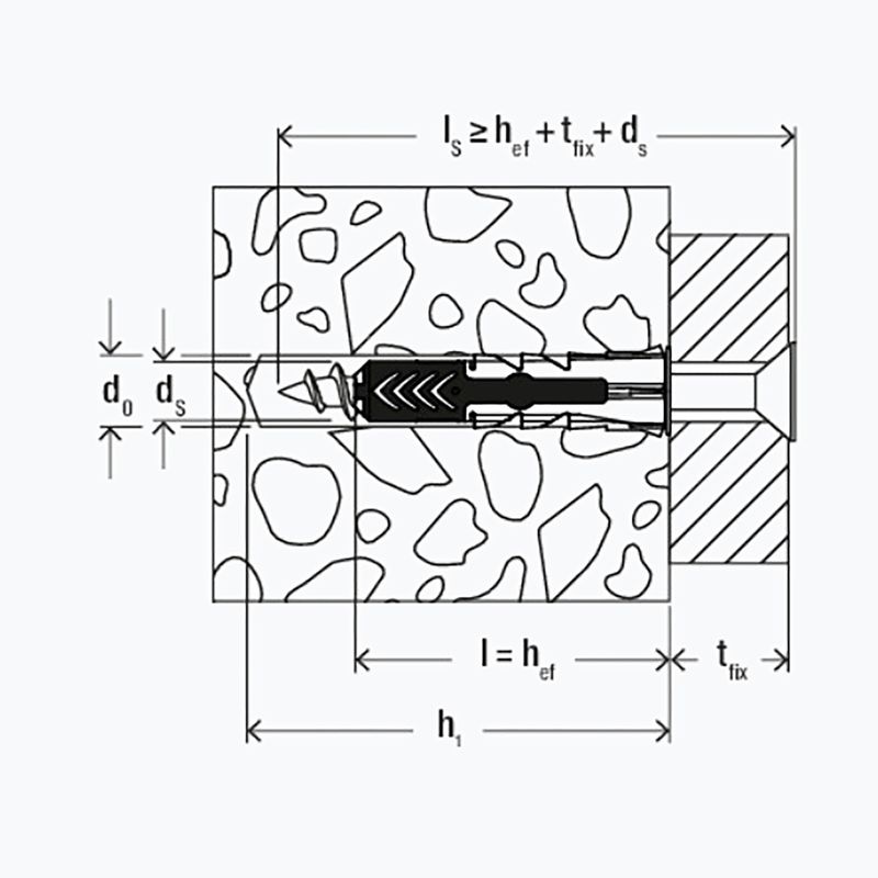 Fischer 10×80 βύσματα τοίχου με βίδες 8 τμχ για σκάλες BenchK ασημί BK-KM8 5