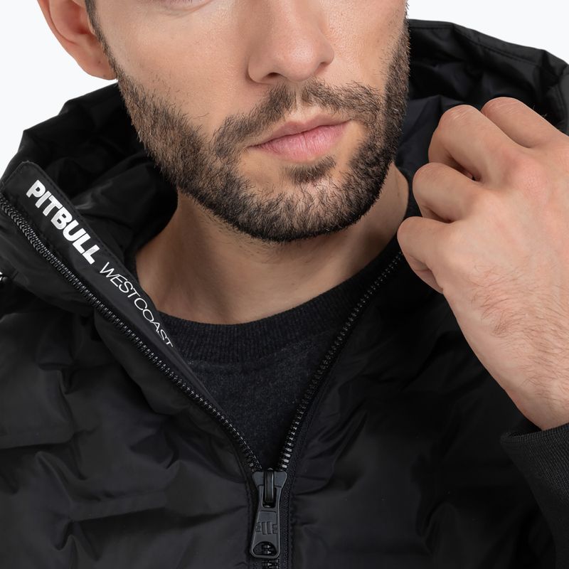 Ανδρικό χειμερινό μπουφάν Pitbull West Coast Quilted Hooded Carver black 4