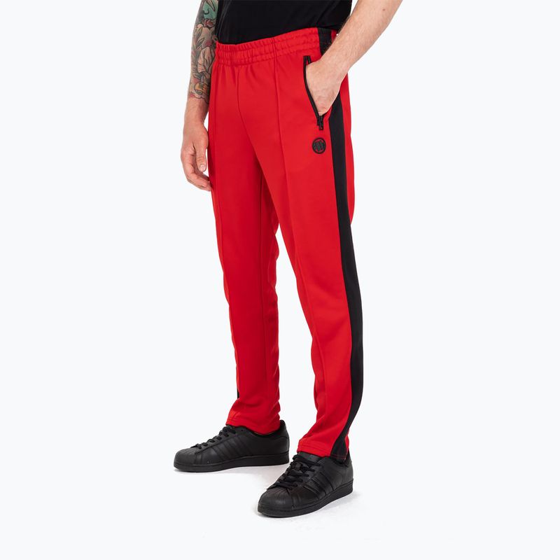 Ανδρικά παντελόνια Pitbull West Coast Oldschool Track Pants Raglan red