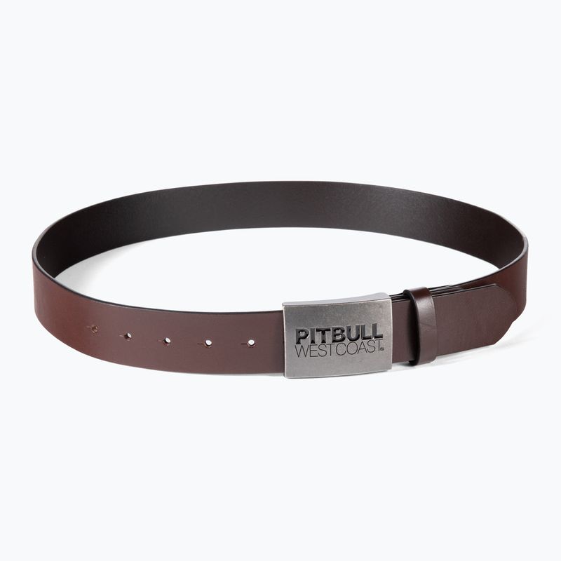 Ανδρική ζώνη Pitbull West Coast Original Leather TNT brown