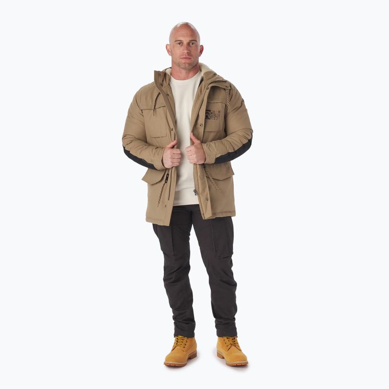 Ανδρικό χειμερινό μπουφάν Pitbull West Coast Gunner Hooded Parka dark sand 2