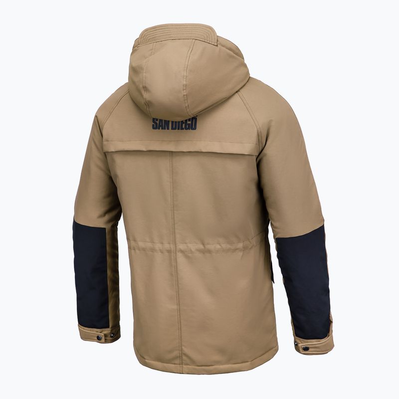 Ανδρικό χειμερινό μπουφάν Pitbull West Coast Gunner Hooded Parka dark sand 5