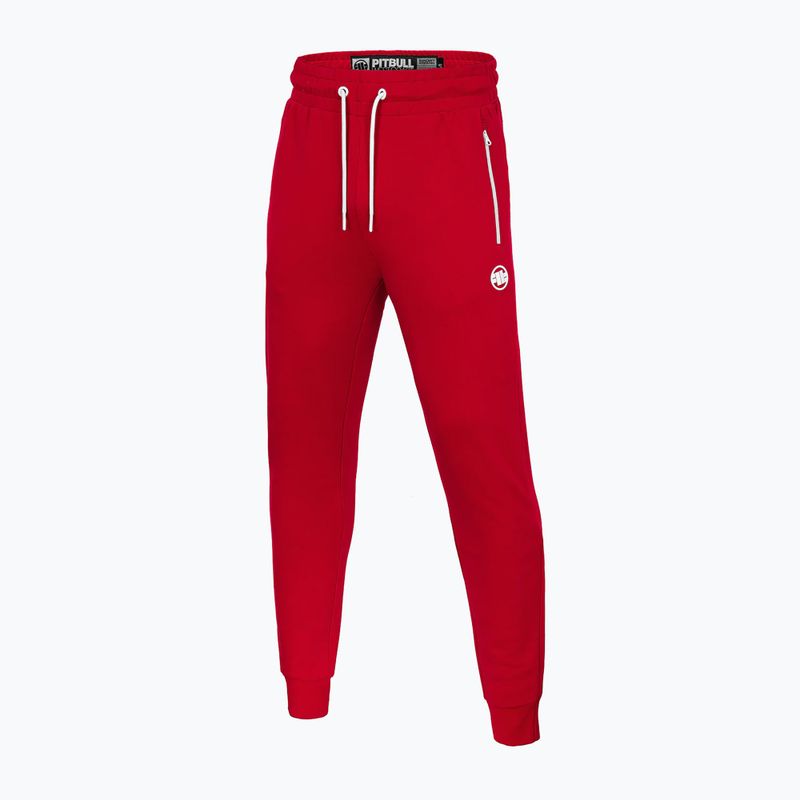 Ανδρικά παντελόνια Pitbull West Coast Trackpants Small Logo Terry Group red 3