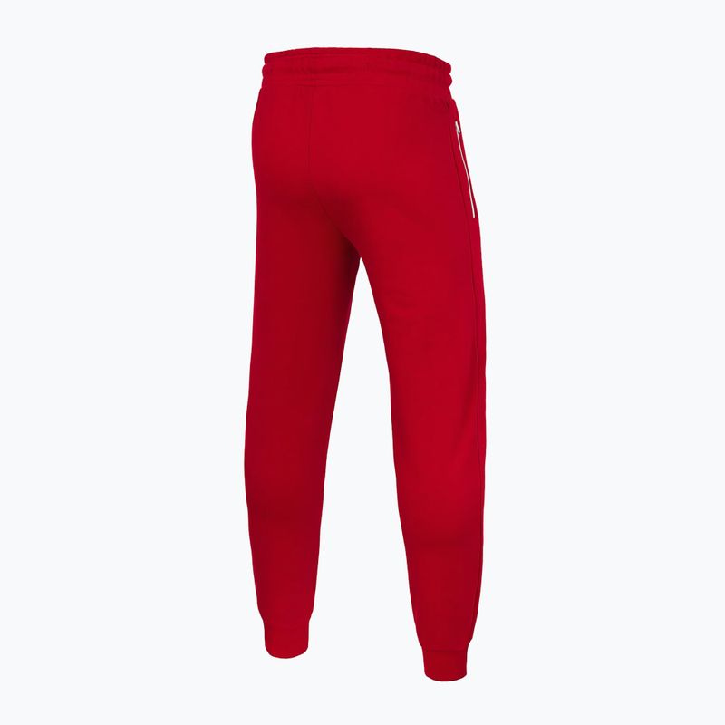 Ανδρικά παντελόνια Pitbull West Coast Trackpants Small Logo Terry Group red 4