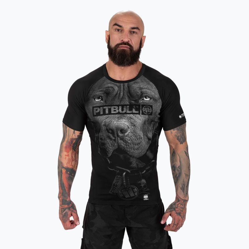 Rashguard ανδρικό Pitbull Born in 1989 Rashguard black