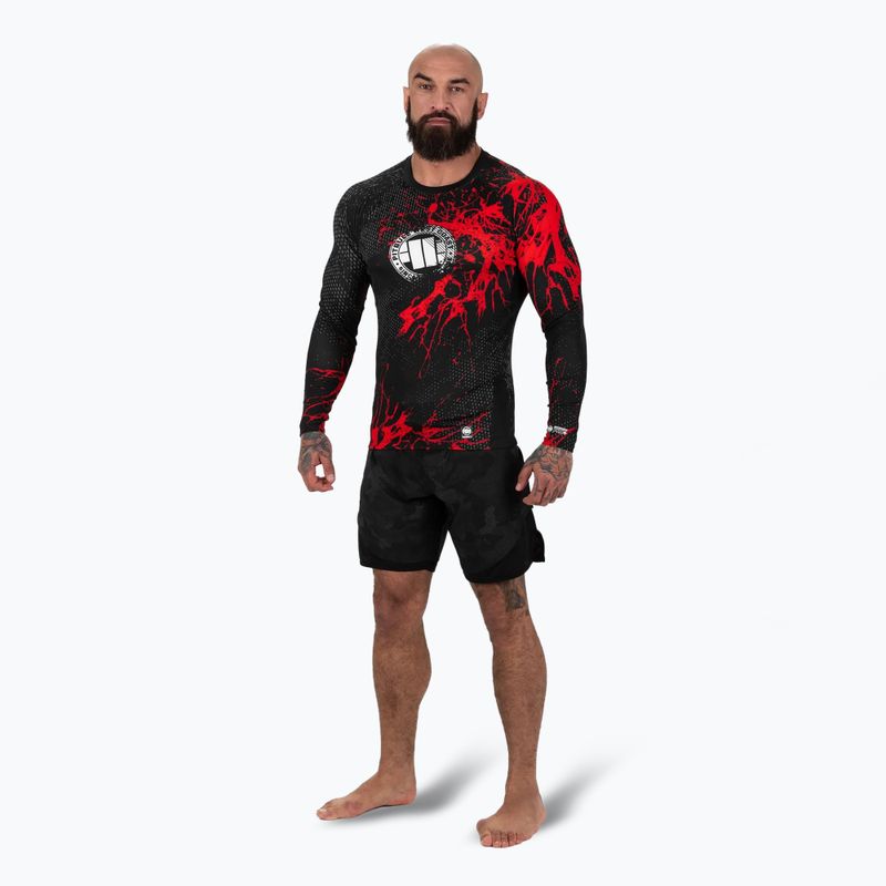 Rashguard ανδρικό μακρυμάνικο Pitbull Rashguard Blood Dog II black 2