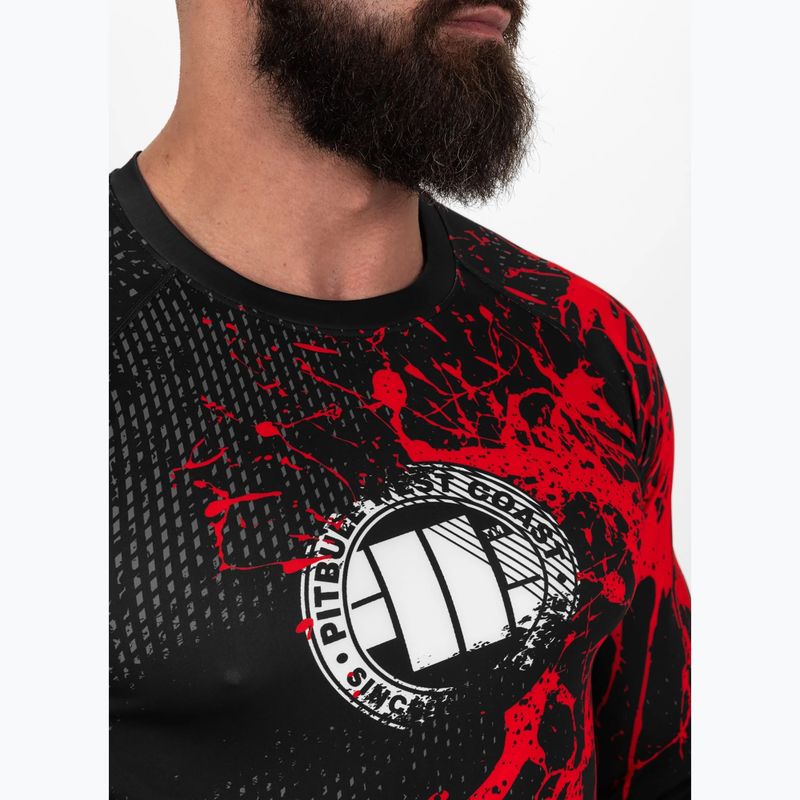 Rashguard ανδρικό μακρυμάνικο Pitbull Rashguard Blood Dog II black 4