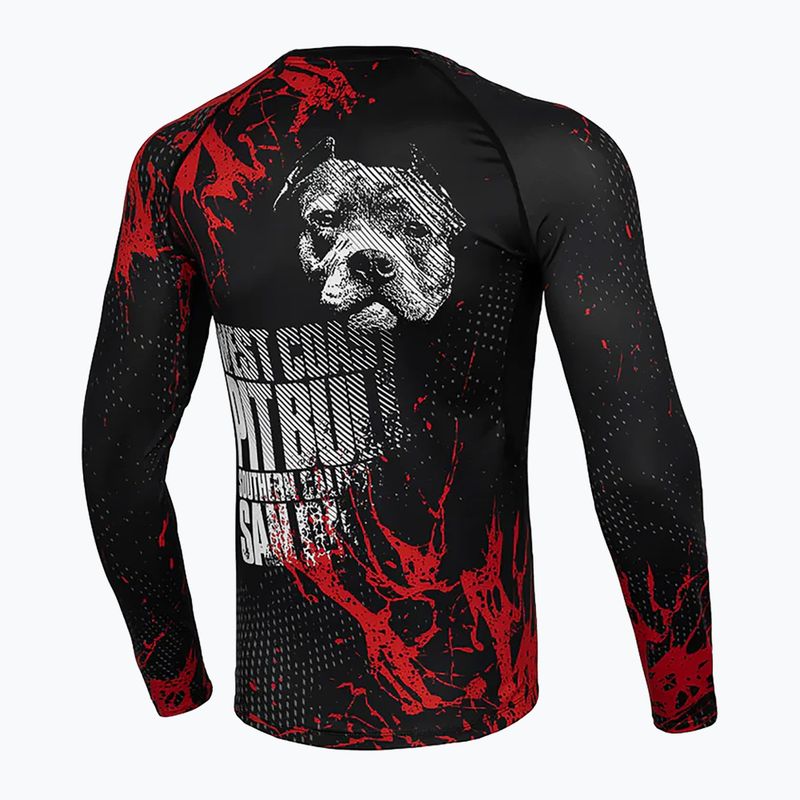 Rashguard ανδρικό μακρυμάνικο Pitbull Rashguard Blood Dog II black 8