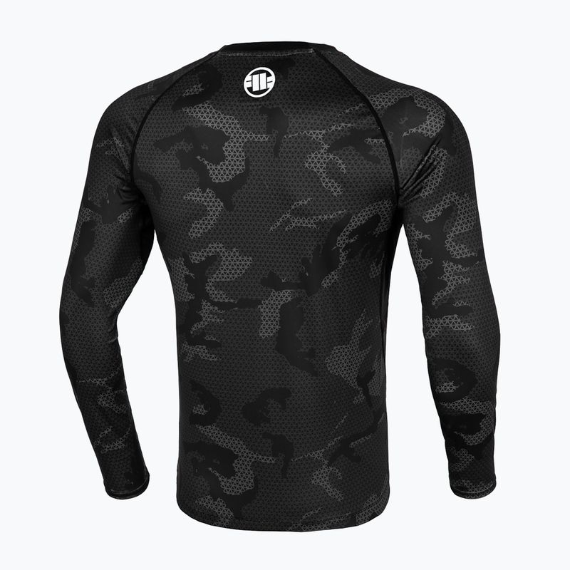 Ανδρικό Rashguard μακρυμάνικο Pitbull West Coast Net Camo 2 Rash black camo 2