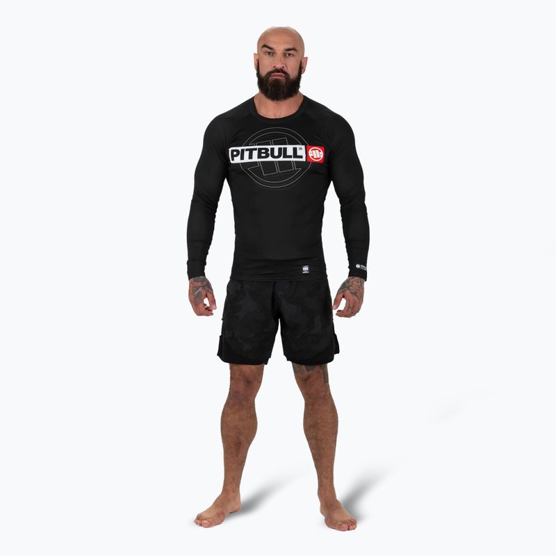 Rashguard ανδρικό μακρυμάνικο Pitbull Rashguard Hilltop Sports black 2