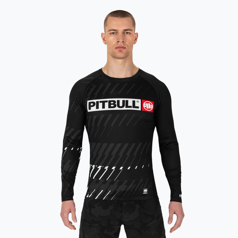 Rashguard ανδρικό μακρυμάνικο Pitbull Rashguard Street Dog black