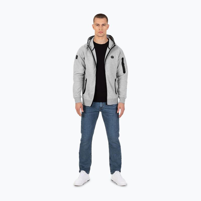 Ανδρικό φούτερ Pitbull Hermes Hooded Zip grey/melange 2