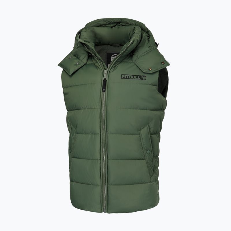 Pitbull West Coast ανδρικό χειμερινό μπουφάν Perseus Hooded Vest olive 4