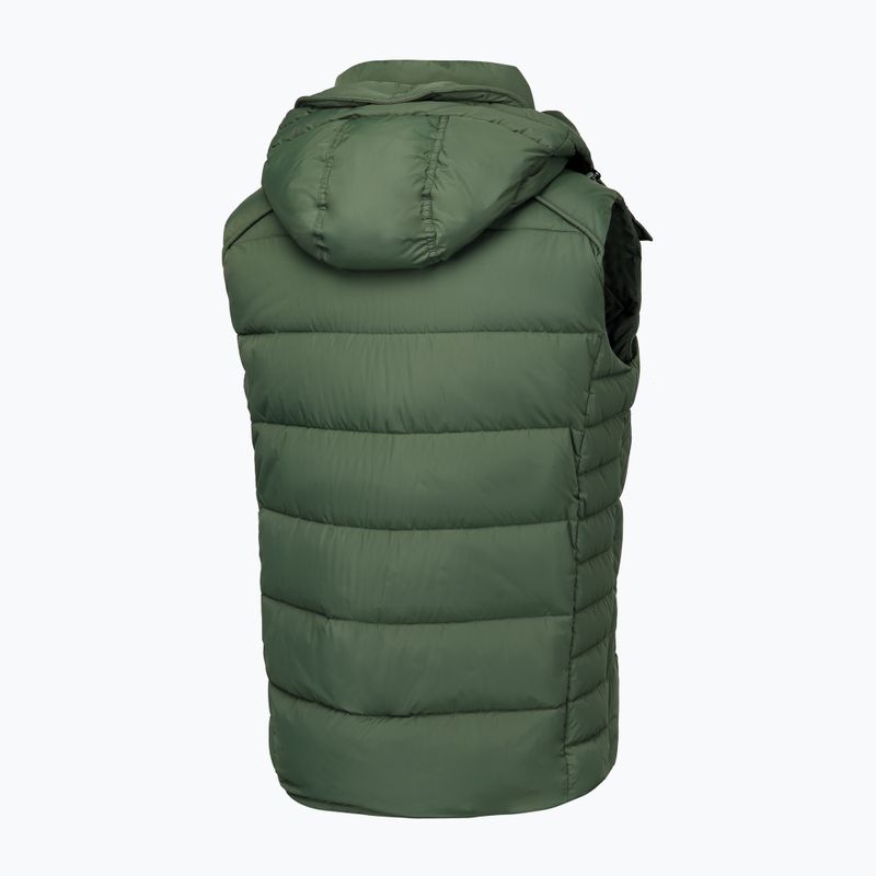 Pitbull West Coast ανδρικό χειμερινό μπουφάν Perseus Hooded Vest olive 5