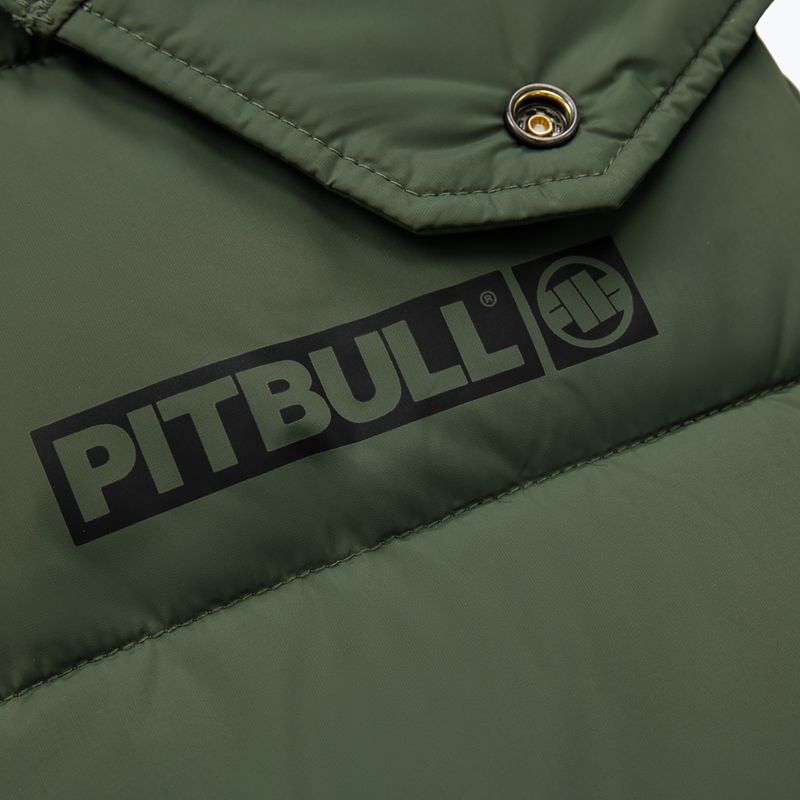 Pitbull West Coast ανδρικό χειμερινό μπουφάν Perseus Hooded Vest olive 7