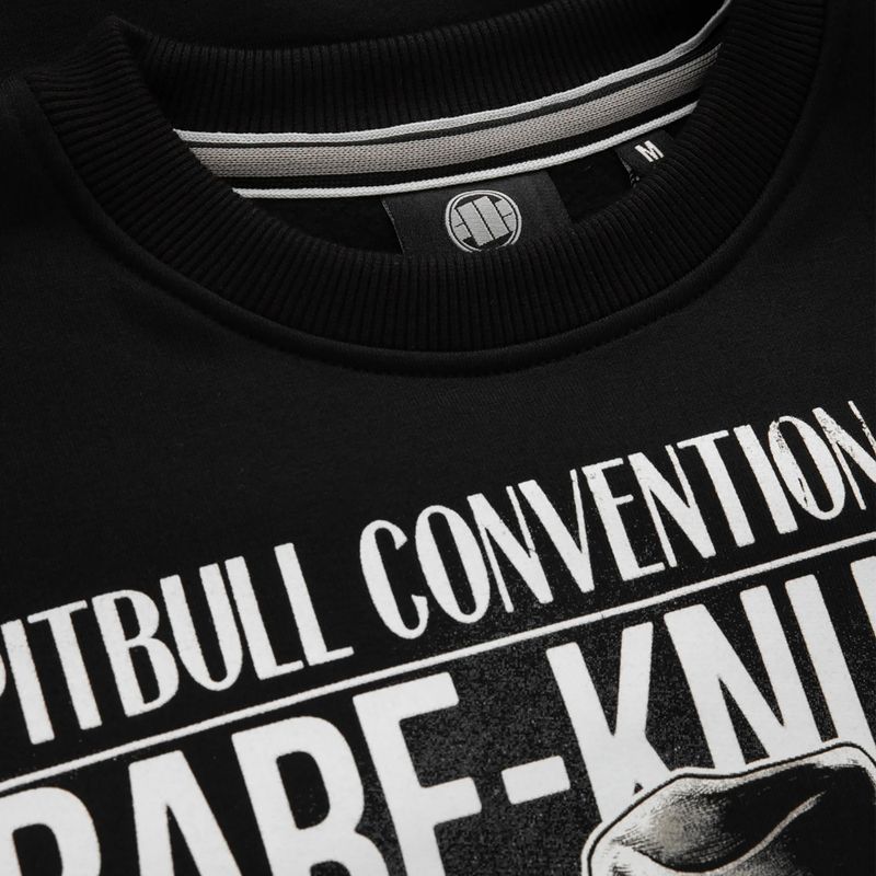 Pitbull West Coast ανδρικό φούτερ Bare Knuckle Crewneck μαύρο 4