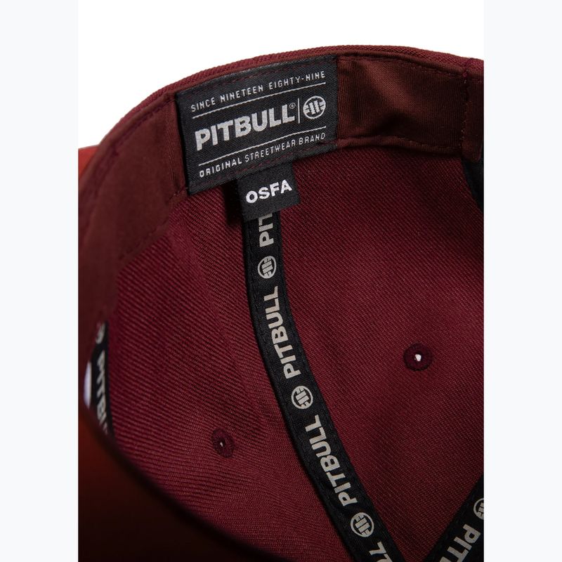 Καπέλο μπέιζμπολ Pitbull West Coast Snapback Pitbull YP Classic Premium burgundy 7