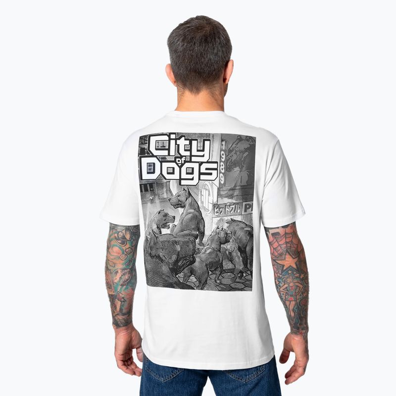 Pitbull West Coast City Of Dogs ανδρικό t-shirt λευκό 2