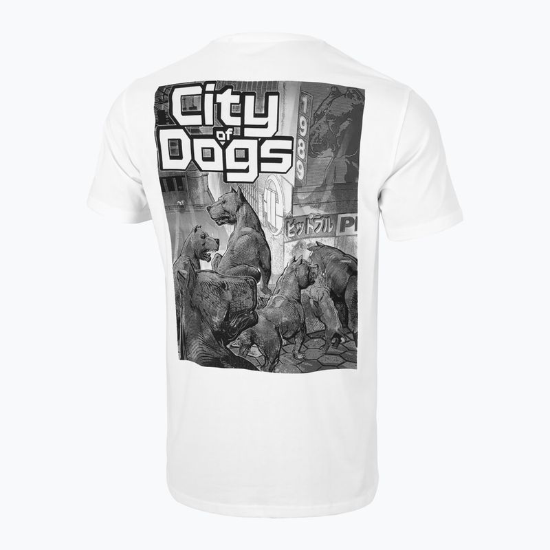 Pitbull West Coast City Of Dogs ανδρικό t-shirt λευκό 4