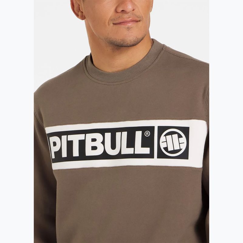 Ανδρικό φούτερ Pitbull Sherwood Crewneck brown 4