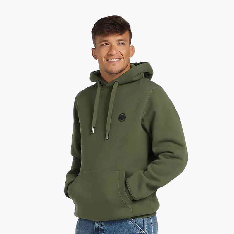 Ανδρικό φούτερ Pitbull Small Logo Hooded dark olive