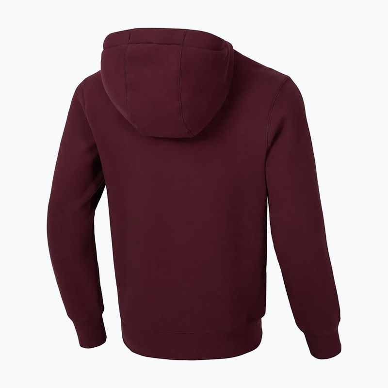 Ανδρικό φούτερ Pitbull Small Logo Hooded burgundy 2