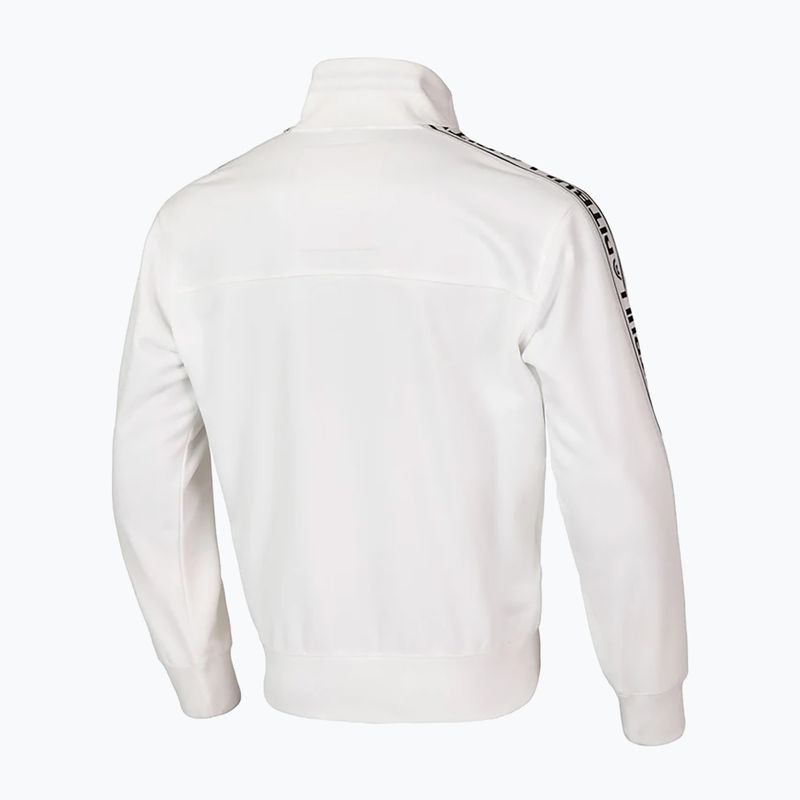 Ανδρικό φούτερ Pitbull Trackjacket Tape Logo Terry Group off white 2