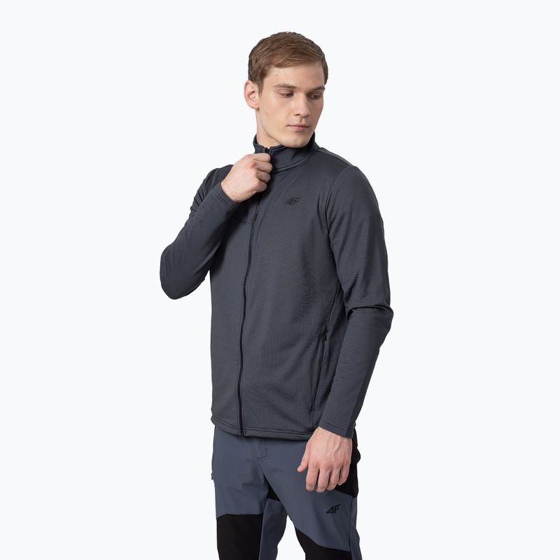 Ανδρικό φούτερ 4F fleece γκρι H4Z22-PLM013