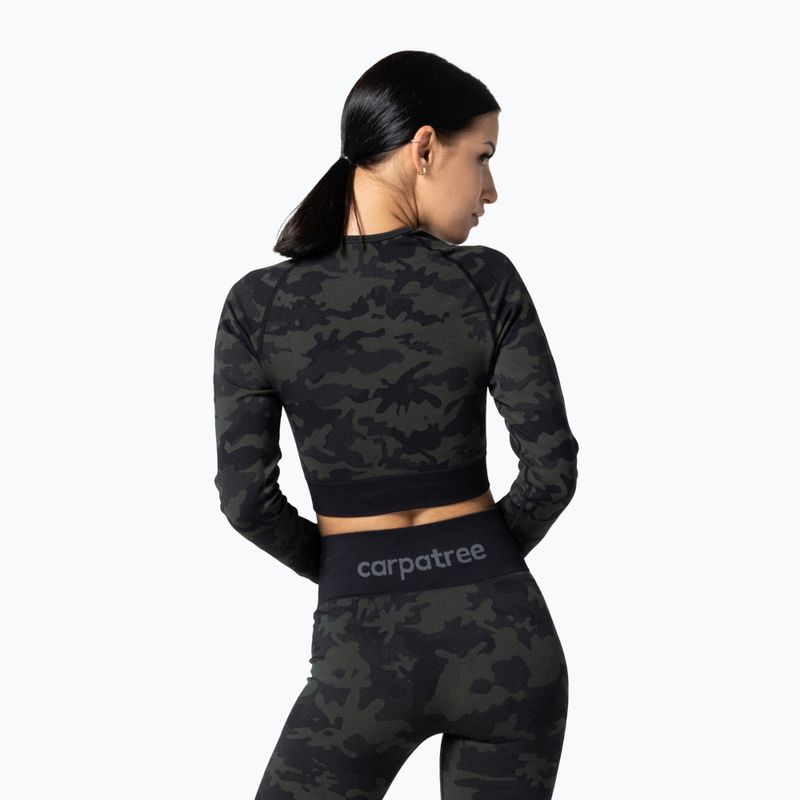 Γυναικεία προπονητική μπλούζα Carpatree Camo Seamless πράσινο 2