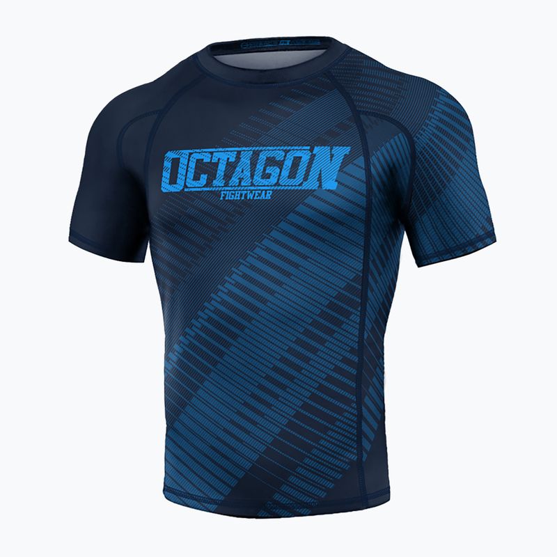 Ανδρικό Octagon Blocks Premium μπλε Rashguard