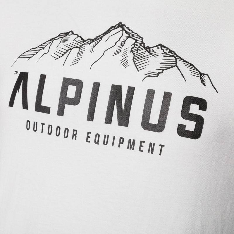 Alpinus Mountains ανδρικό t-shirt λευκό 8