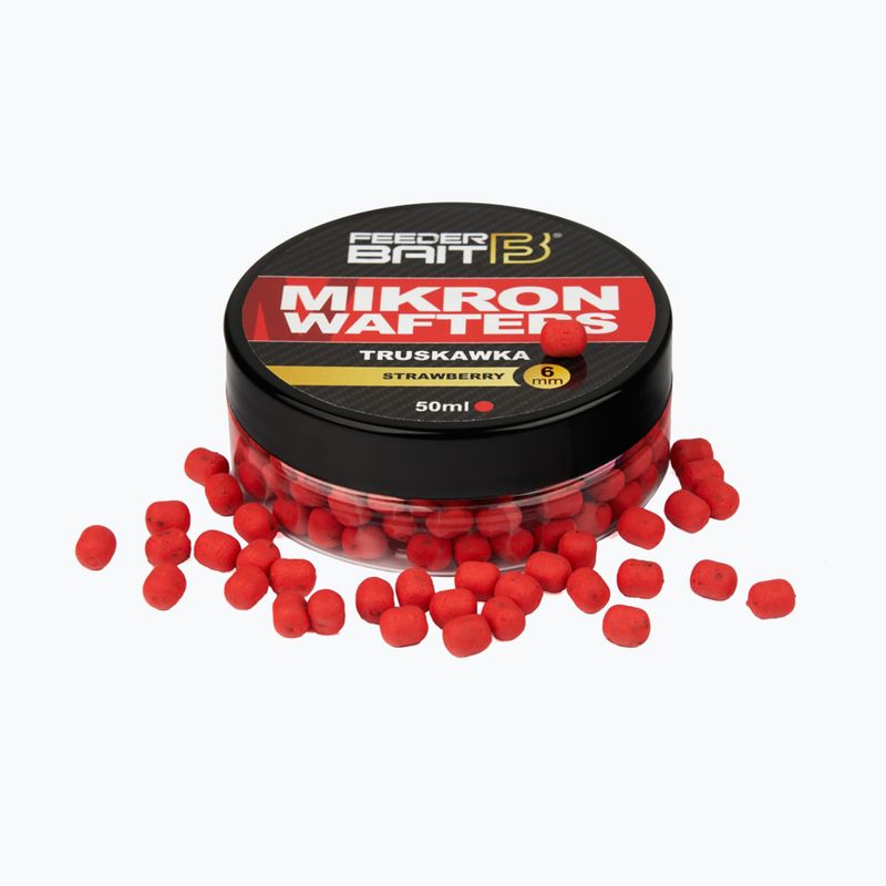 Δόλωμα τροφοδοσίας Wafters Mikron Strawberry 6 mm 50 ml FB27-6