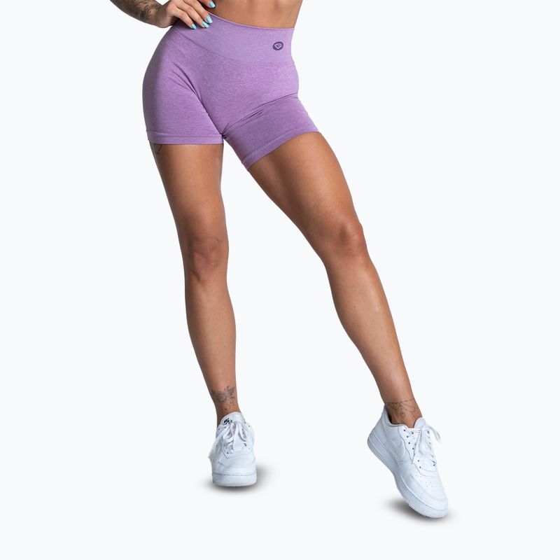 Γυναικείο σορτς προπόνησης Gym Glamour Seamless λιλά