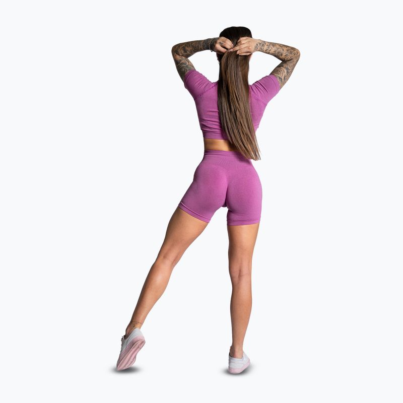 Γυναικείο σορτς προπόνησης Gym Glamour Seamless ροζ 3