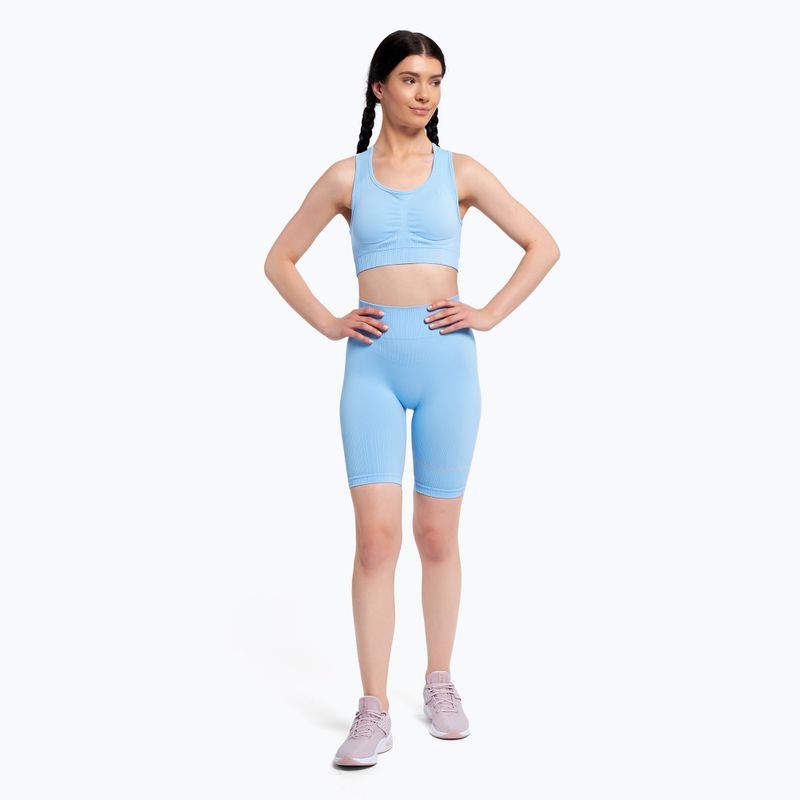 Γυναικεία προπόνηση bikers Gym Glamour Push Up Baby Blue 407 2