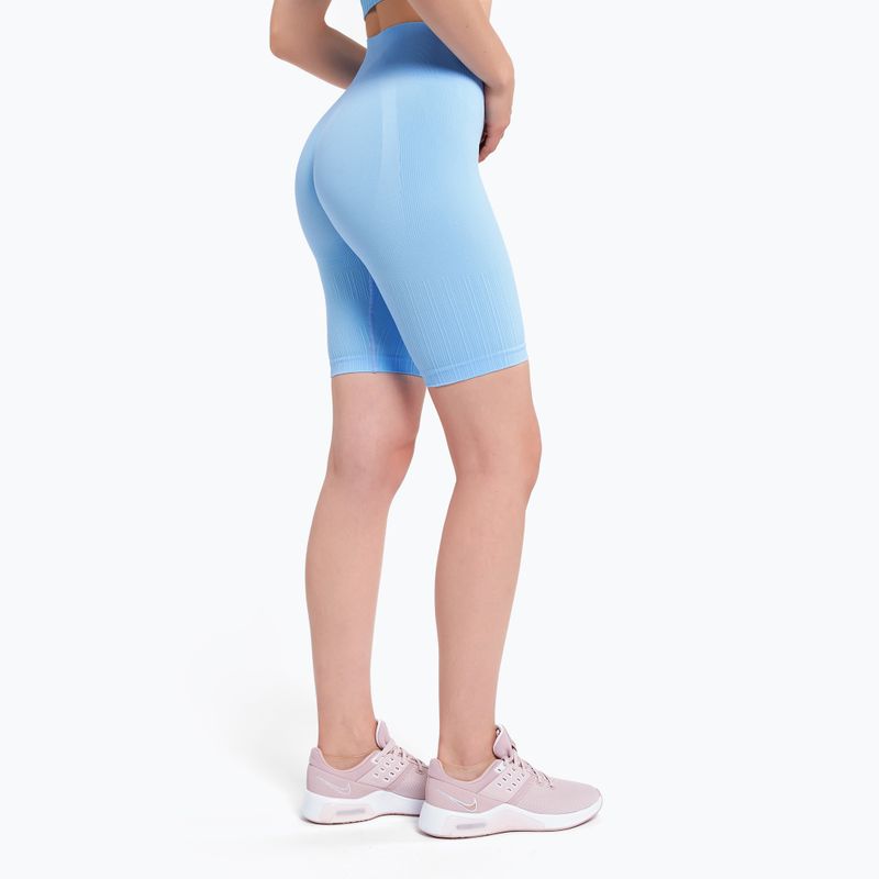 Γυναικεία προπόνηση bikers Gym Glamour Push Up Baby Blue 407 3