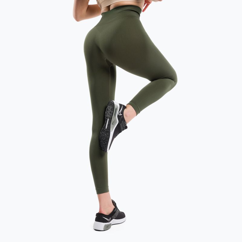 Γυναικείο κολάν προπόνησης Gym Glamour Flexible Khaki 430 3