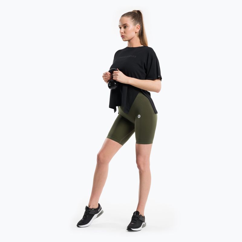 Γυναικείο σορτς προπόνησης Gym Glamour Flexible Khaki 436 2