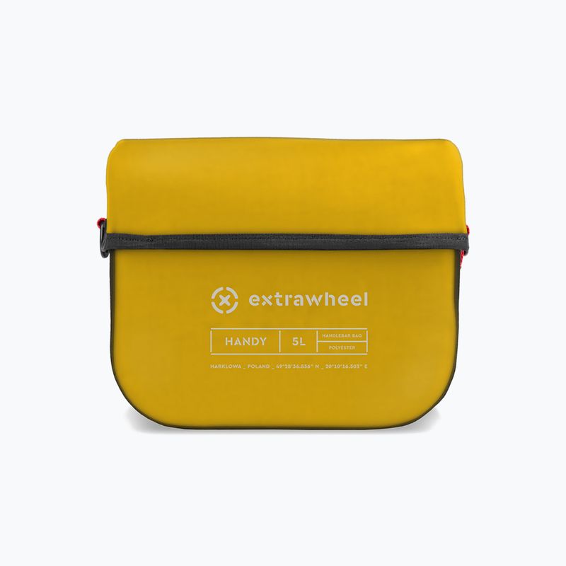 Extrawheel Handy 5L τσάντα ποδηλάτου με τιμόνι μαύρο/κίτρινο E0159 2