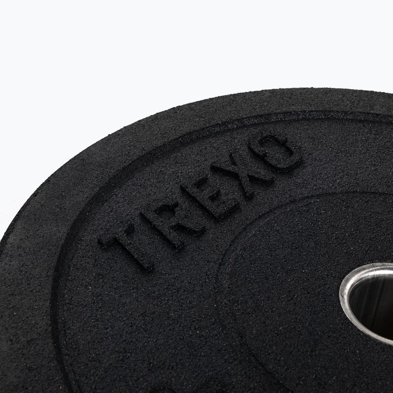 TREXO Ολυμπιακό βάρος προφυλακτήρα μαύρο TRX-BMP025 25 kg 3