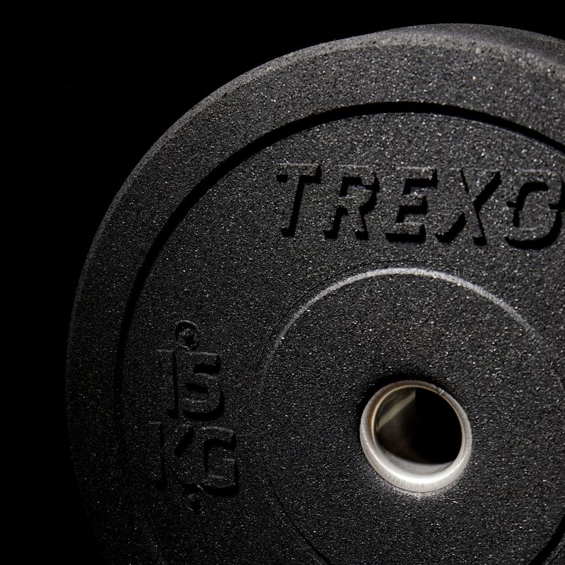 TREXO Ολυμπιακό βάρος προφυλακτήρα μαύρο TRX-BMP015 15 kg 8