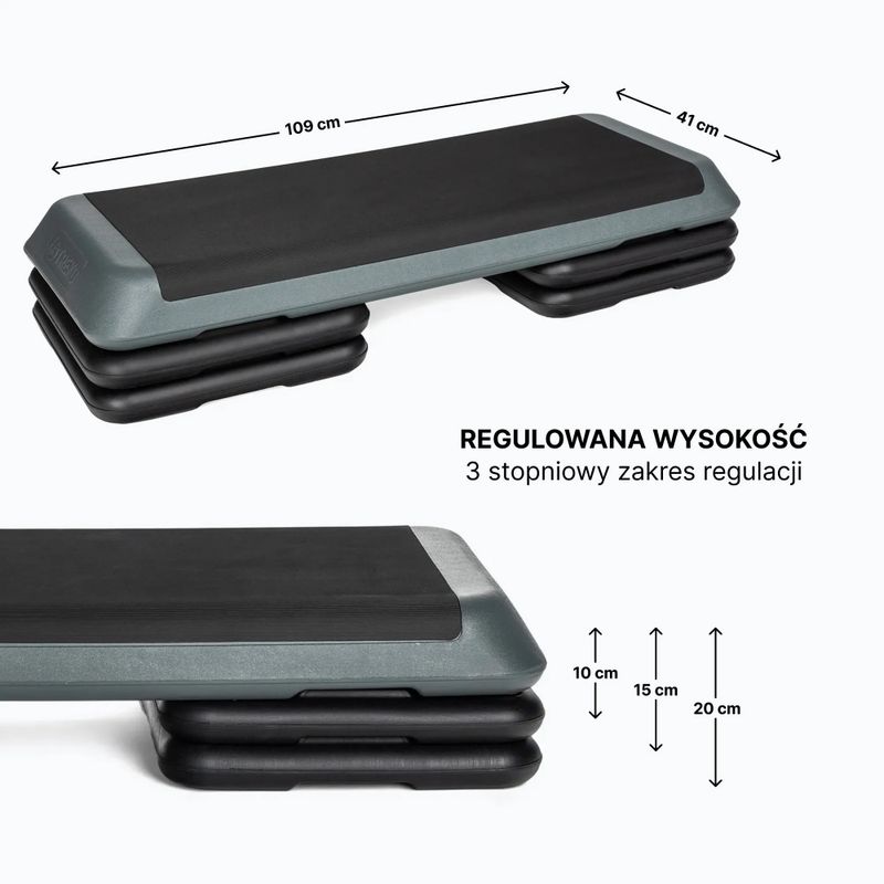 TREXO Aerobic Stepper AS01 γκρι 3