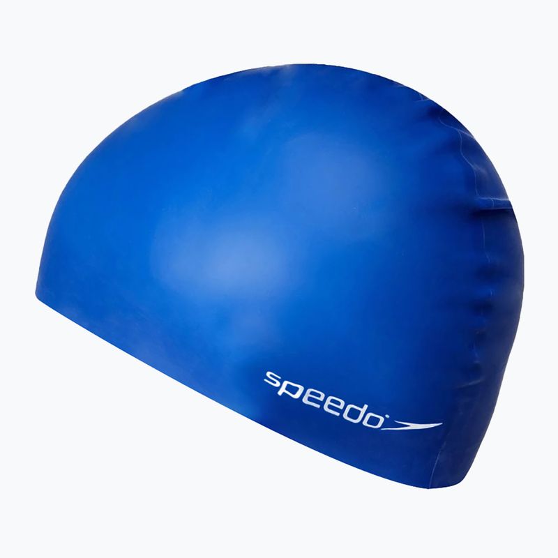 Speedo Plain Flat σιλικόνη παιδικό σκουφάκι για κολύμπι μπλε 8-709931959 3