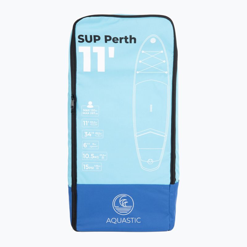 Σακίδιο πλάτης σανίδας SUP AQUASTIC Perth 11'0" μπλε